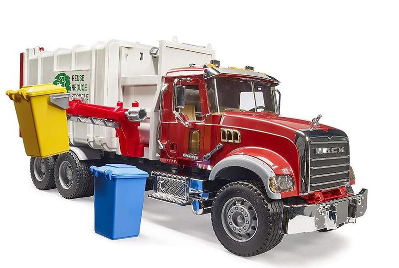 Bruder Mack Granite Side Loading Garbage Truck - sctoyswholesale