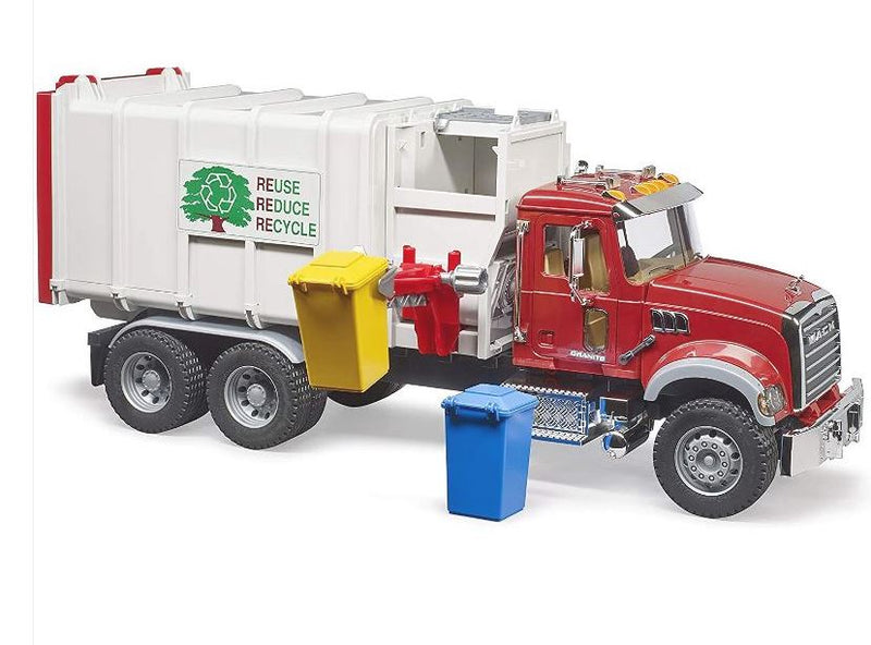 Bruder Mack Granite Side Loading Garbage Truck - sctoyswholesale