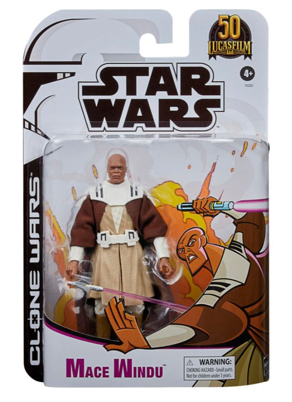 Star Wars The Clone Wars 6 Inch Action Figure Exclusive - Mace Windu - sctoyswholesale