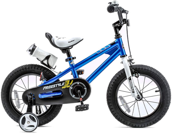 Royal Baby Kids Bike Freestyle BMX Bicycle with Training Wheels 14 Inch - sctoyswholesale