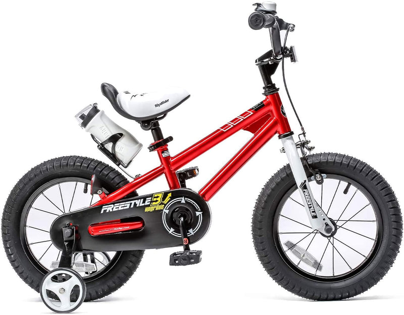 Royal Baby Kids Bike Freestyle BMX Bicycle with Training Wheels 14 Inch - sctoyswholesale