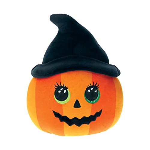 Ty Squish A Boo Ramona - Orange Striped Pumpkin, Medium - sctoyswholesale