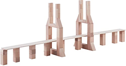 HABA Clever Up! Building Wooden Block System 4.0 for Ages 12 Months to 8 Years