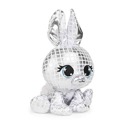 GUND P.Lushes Designer Fashion Pets B.G. Night Rabbit Stuffed Animal Soft Plush, 6-inch Height, Silver Metallic - sctoyswholesale