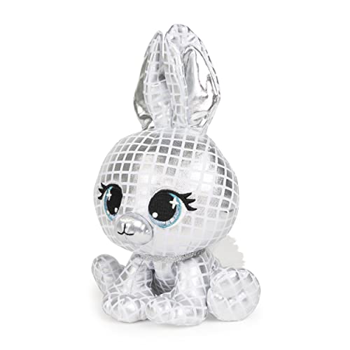 GUND P.Lushes Designer Fashion Pets B.G. Night Rabbit Stuffed Animal Soft Plush, 6-inch Height, Silver Metallic - sctoyswholesale