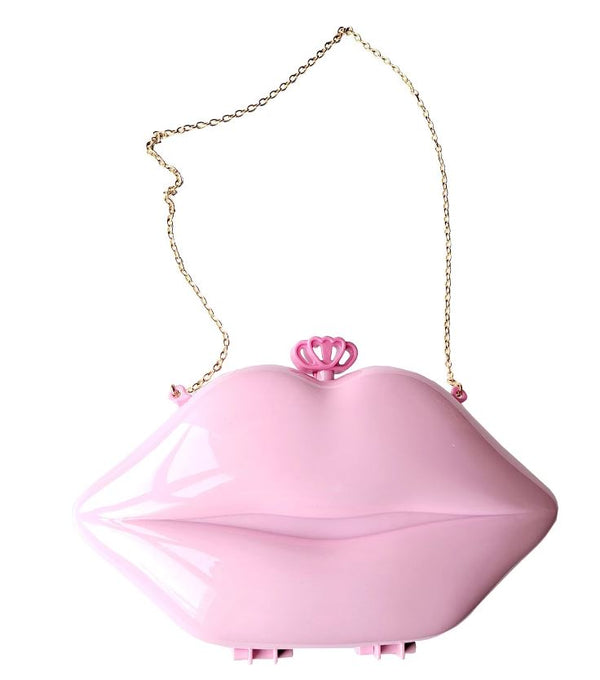 S&Li Cosmetics Lip Shape Handbag