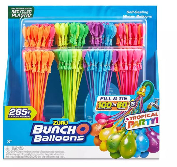 Bunch O Balloons Tropical Party Rapid-Filling Self-Sealing Water Balloons by ZURU