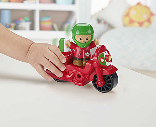 Little People We Deliver Pizza Place, Pizza Kitchen playset with Push-Along Toy Vehicle and Figures for Toddlers and Preschool Kids - sctoyswholesale