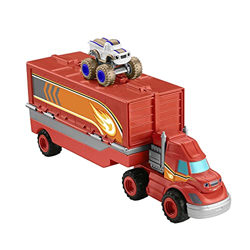 Fisher-Price Blaze and the Monster Machines Launch & Stunts Hauler, Transforming Vehicle and Playset with Die-Cast Monster Truck