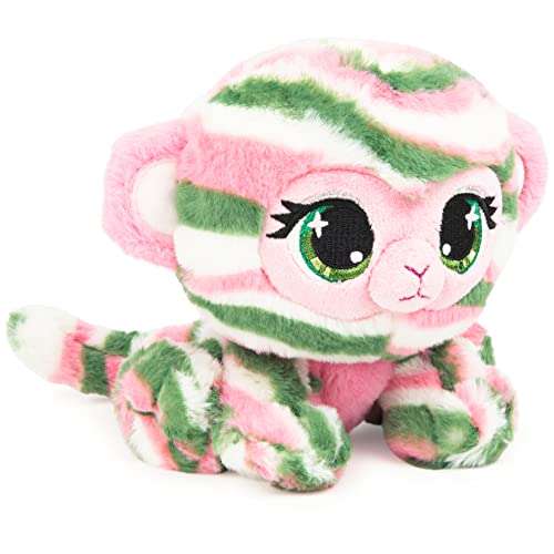 GUND P.Lushes Designer Fashion Pets Olivia Moss Monkey Premium Stuffed Animal Soft Plush, Green and Pink, 6” - sctoyswholesale