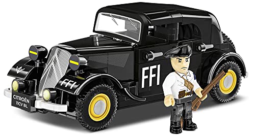 COBI Historical Collection: World War II Citroen Traction 11CV BL Vehicle,Black - sctoyswholesale