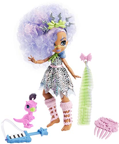 Cave Club Bashley Doll  Poseable Prehistoric Fashion Doll with Dinosaur Pet and Accessories - sctoyswholesale