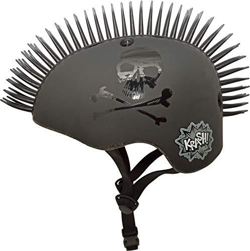 Krash Jolly Roger Mohawk Helmet, Youth 8+ Years, Black - sctoyswholesale