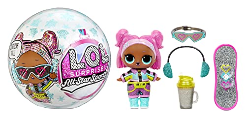 L.O.L. Surprise! All-Star Sports Series 5 Winter Games Sparkly Collectible Doll with 8 Surprises, Mix & Match Accessories,Toys for Girls and Boys Ages 4 5 6 7+ Years Old, (Styles May Vary),Multicolor