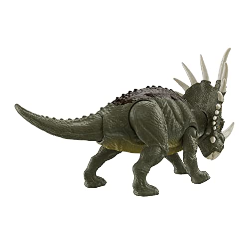 Jurassic World Fierce Force Styracosaurus Camp Cretaceous Authentic Dinosaur Strike Motion Action Figure, Movable Joints - sctoyswholesale