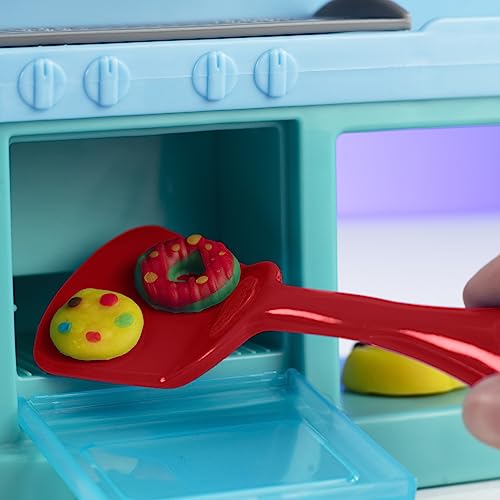 Play-Doh Kitchen Creations Busy Chef's Restaurant Playset, 2-Sided Play Kitchen Set, Preschool Cooking Toys, Kids Arts & Crafts, Ages 3+