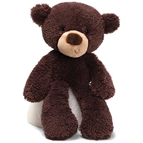 GUND Fuzzy Teddy Bear Stuffed Animal Plush, Chocolate Brown, 13.5" - sctoyswholesale