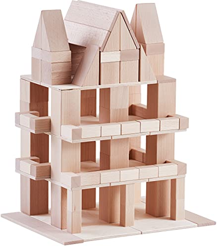 HABA Clever Up! Building Wooden Block System 4.0 for Ages 12 Months to 8 Years