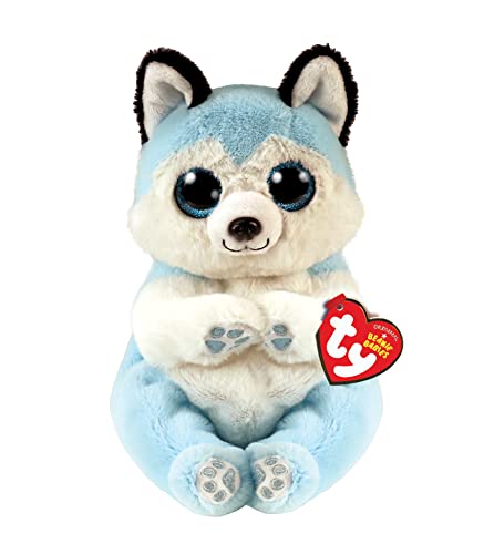 Ty Thunder -Blue and White Husky Dog -6"