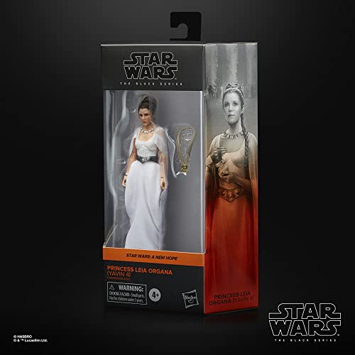 Star Wars The Black Series Princess Leia Organa (Yavin 4) Toy 6-Inch-Scale A New Hope Collectible Action Figure - sctoyswholesale