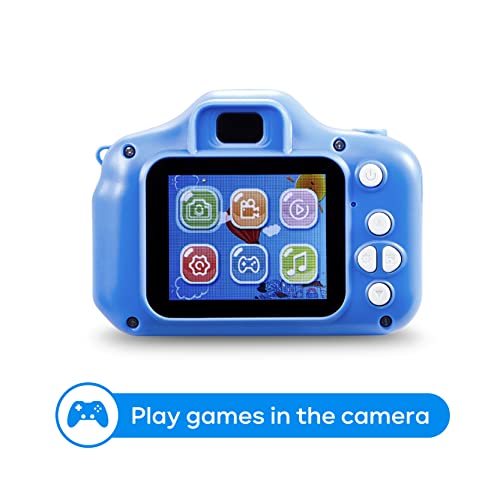 Sakar Vivitar Kidzcam Camera - Christmas, Birthday Gifts for Boys and Girls, 12 MP HD Camera and Digital Video Recording, Kids Digital Camera Toys for Kids 5 and Up, Blue