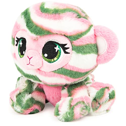 GUND P.Lushes Designer Fashion Pets Olivia Moss Monkey Premium Stuffed Animal Soft Plush, Green and Pink, 6” - sctoyswholesale