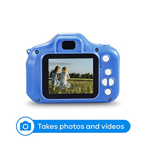 Sakar Vivitar Kidzcam Camera - Christmas, Birthday Gifts for Boys and Girls, 12 MP HD Camera and Digital Video Recording, Kids Digital Camera Toys for Kids 5 and Up, Blue