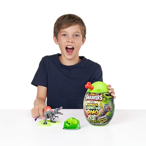 Smashers Mini Jurassic Light Up Dino Egg by ZURU Collectible Egg (Style May Vary)