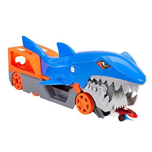 Hot Wheels Shark Chomp Transporter Playset with One 1:64 Scale Car - sctoyswholesale