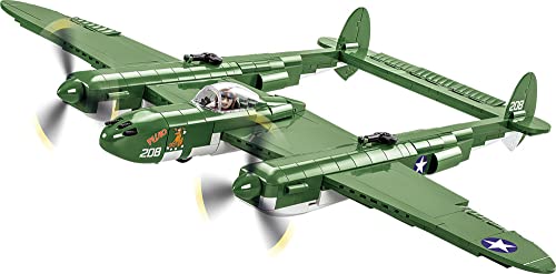 COBI Historical Collection: World War II Lockheed P-38 Lightning (H) Plane,Green - sctoyswholesale