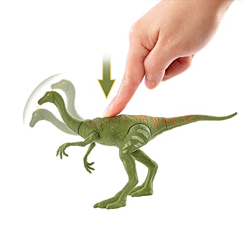 Jurassic World Toys Fierce Force Gallimimus Camp Cretaceous Dinosaur Action Figure with Movable Joints, Realistic Sculpting & Single Strike - sctoyswholesale