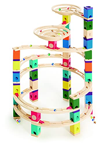 Wooden Marble Run Construction - The Cyclone Award Winning Hape Quadrilla