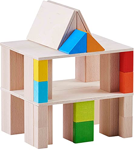 HABA Clever Up! Building Wooden Block System 4.0 for Ages 12 Months to 8 Years