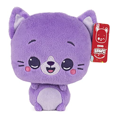 GUND Drops Peggy Purrs Stuffed Animal Soft Plush Pet, 6-inch Height, Purple - sctoyswholesale