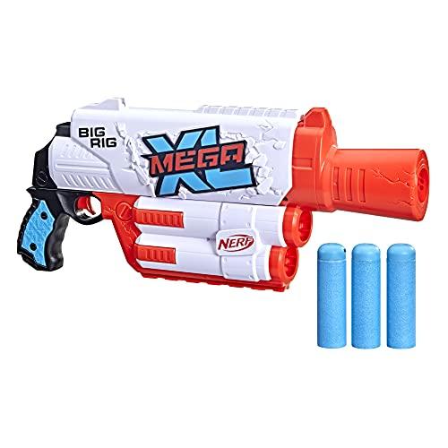 NERF Mega XL Big Rig Blaster, Largest Mega Darts Ever, 3 Mega XL Whistler Darts - sctoyswholesale