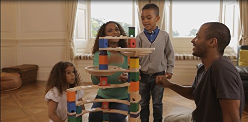 Wooden Marble Run Construction - The Cyclone Award Winning Hape Quadrilla