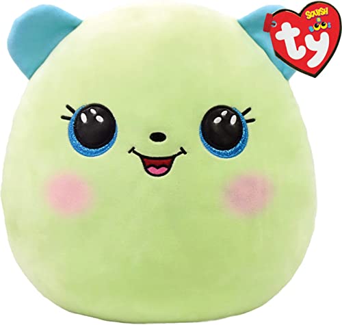 Ty Squish A Boo Clover The Green Bear - 10"