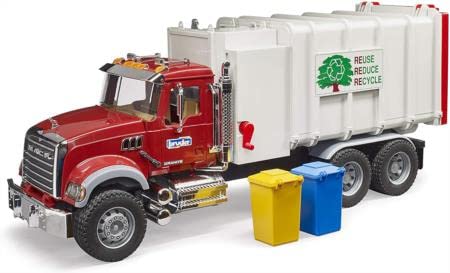 Bruder Mack Granite Side Loading Garbage Truck - sctoyswholesale