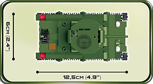 COBI Historical Collection M4A1 Sherman Tank, Green - sctoyswholesale