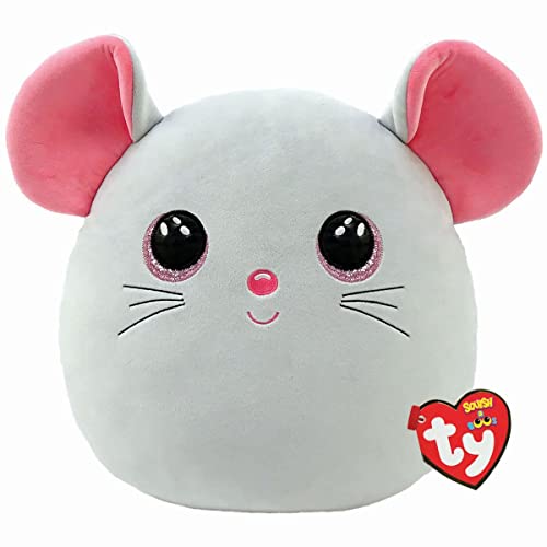 Ty Squish A Boo Catnip - Grey Mouse - 10"