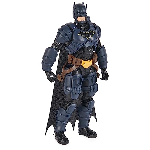 DC Comics, Batman Adventures, Batman Action Figure with 16 Armor Accessories, 17 Points of Articulation, 12-inch, Super Hero Kids Toy for Boys & Girls