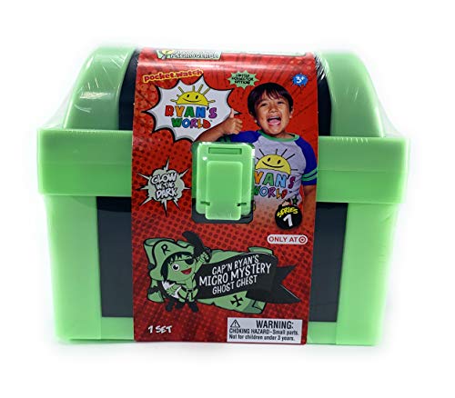 Ryan's World Cap'n Ryan's Micro Mystery Ghost Chest, Glow-in-The-Dark Trunk, Series 1