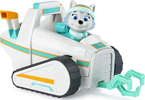 Paw Patrol, Everest’s Snow Plow Vehicle with Collectible Figure, for Kids Aged 3 and Up