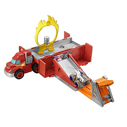 Fisher-Price Blaze and the Monster Machines Launch & Stunts Hauler, Transforming Vehicle and Playset with Die-Cast Monster Truck