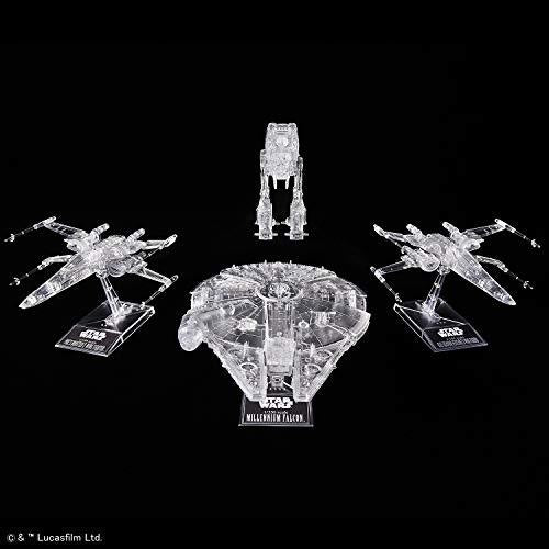 Star Wars: The Last Jedi 1/144 & 1/350 & 1/540 Clear Vehicle Set,Bandai Spirits VM - sctoyswholesale