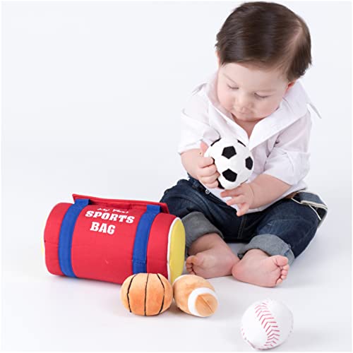 GUND Baby My First Sports Bag Stuffed Plush Playset, 5 Piece, 8" - sctoyswholesale