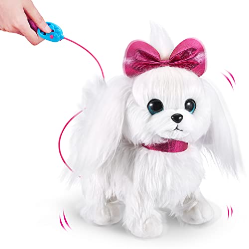 Pets Alive Lil' Paw The Walking Puppy by ZURU Interactive Dog That Walk, Waggle, and Barks, Interactive Plush Pet, Electronic Leash, Soft Toy for Kids and Girls