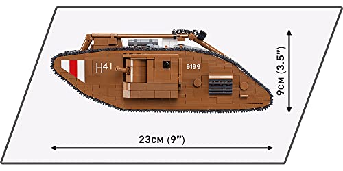 COBI Historical Collection The Tank Museum Mark V (Male) Tank , Brown - sctoyswholesale