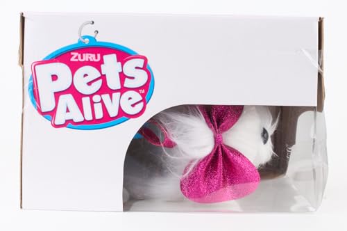 Pets Alive Lil' Paw The Walking Puppy by ZURU Interactive Dog That Walk, Waggle, and Barks, Interactive Plush Pet, Electronic Leash, Soft Toy for Kids and Girls