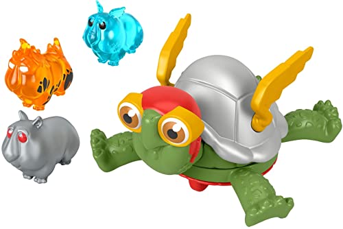 Fisher-Price DC League of Super-Pets Power Spin Merton The Turtle Figure Set with Accessories for Preschool Pretend Play - sctoyswholesale